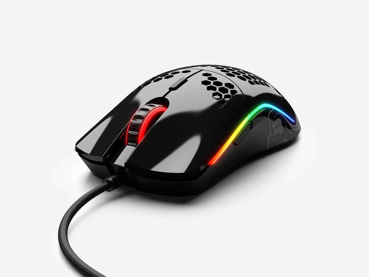 Glorious PC Gaming Race Model O- (small) - Muis - USB Type-A - Optisch - 3200 DPI - Rechtshandig - Zwart