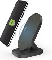 Chargeur sans fil Hama "QI-FC10S- Fab", 10 W, filaire. station de recharge pour smartphone, n/b