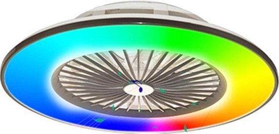 Fundigo - plafondlamp - Plafondventilator - LED - Ventilator lamp - smart lamp - ventilator - Appbesturing - iOS & Android - Plafonnière - Plafondlamp met ventilator - Plafondventilator met lamp