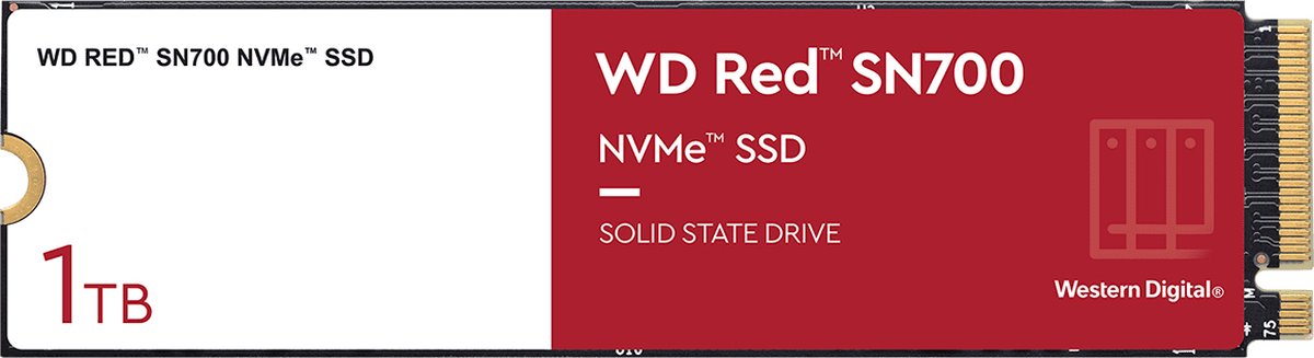 Hard Drive Western Digital RED SN700 NAS 1 TB SSD