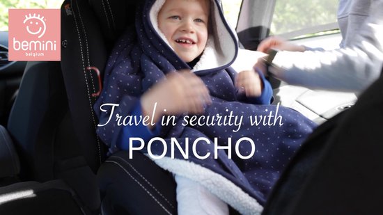 Poncho Voyage Enfant 9-36M - Sécurité Auto & Confort - Softy
