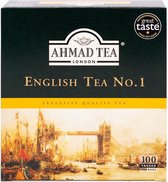 Ahmad English Tea No.1 - 100 sachets de thé - Thé à la bergamote - Thee aromatisé - Thee aromatisé - 100 sachets de thé