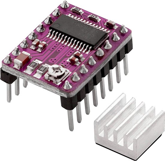 AZDelivery DRV8825 Module de pilote de moteur pas à pas avec dissipateur de chaleur, par exemple pour RAMPS 1.4, CNC Shield, imprimante 3D, Prusa Mendel compatible avec Arduino E-Book inclus !