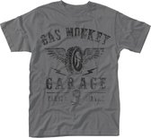 Gas Monkey Garage Tshirt Homme -M- Tires Parts Service Grijs