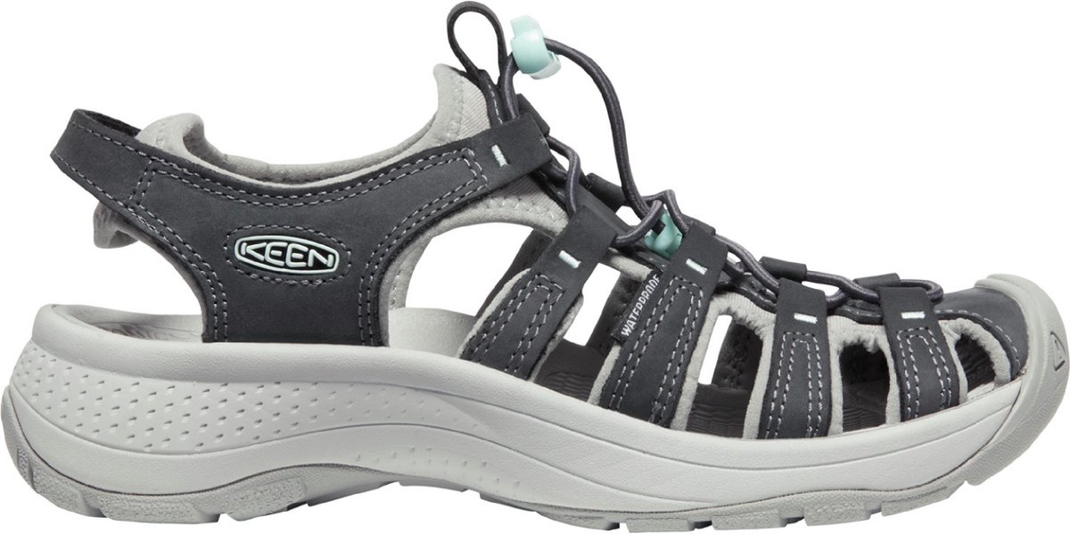 Keen Astoria West Leather Dames Wandelsandalen Magnet/Vapor Leer K1026150 Grijs