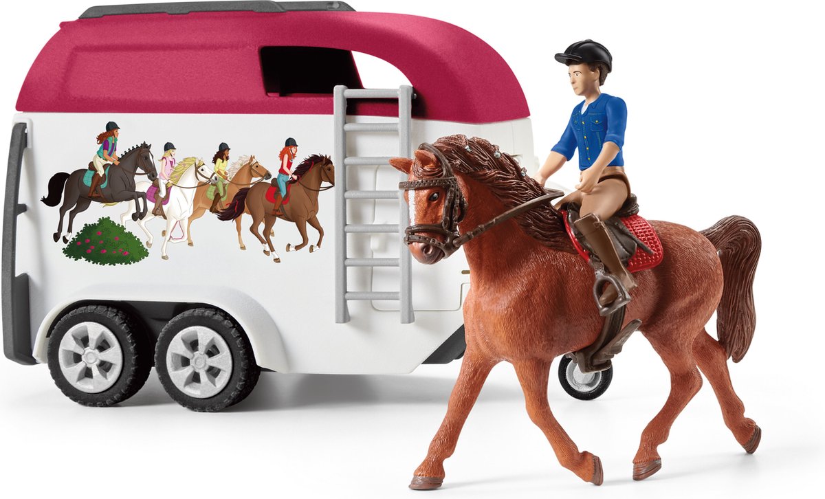 schleich HORSE CLUB Speelfigurenset - Avontuur met auto en paardentrailer - Kinderspeelgoed voor Jongens en Meisjes - 5 tot 12 jaar - 18 Onderdelen - 42535 — afbeelding 23