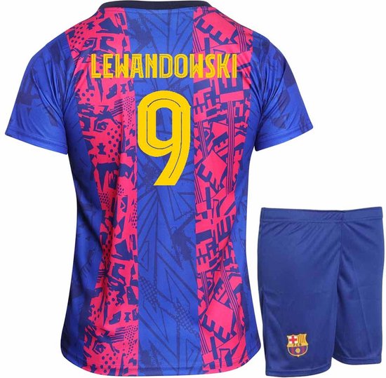 FC Barcelona Voetbaltenue Lewandowski - Voetbaltenue Kinderen - Jongens en  Meisjes - -... | bol.com