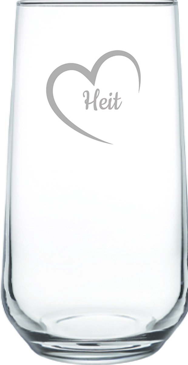 Gegraveerde Drinkglas 47cl Heit mei hert
