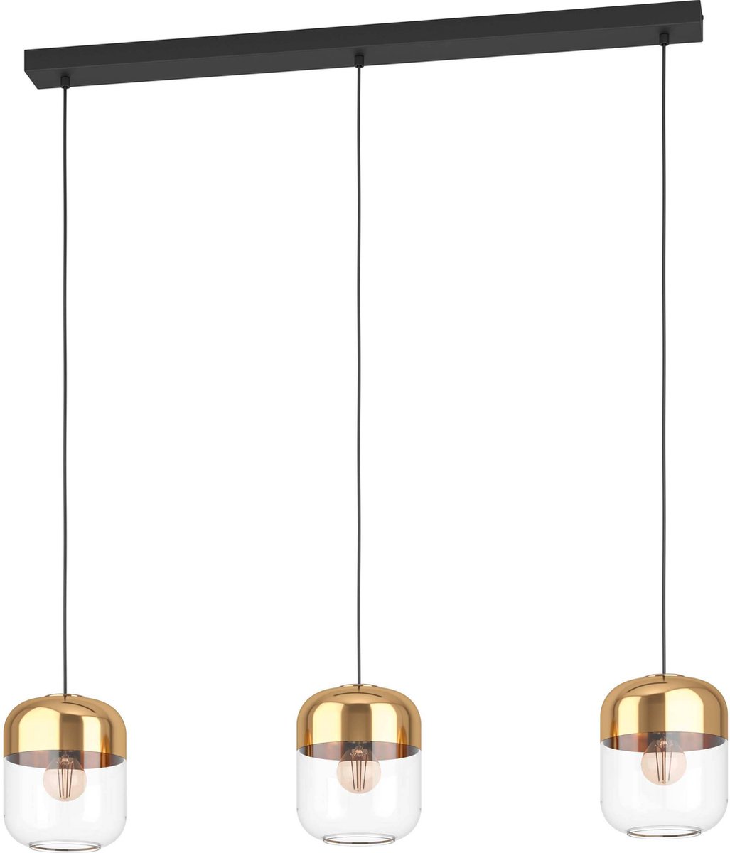 EGLO Maryvilla Hanglamp - E27 - 87 cm - Goud/Zwart