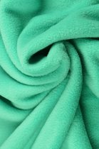 10 meter fleece stof - Turquoise - 100% polyester