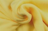 10 meter fleece stof - Licht geel - 100% polyester