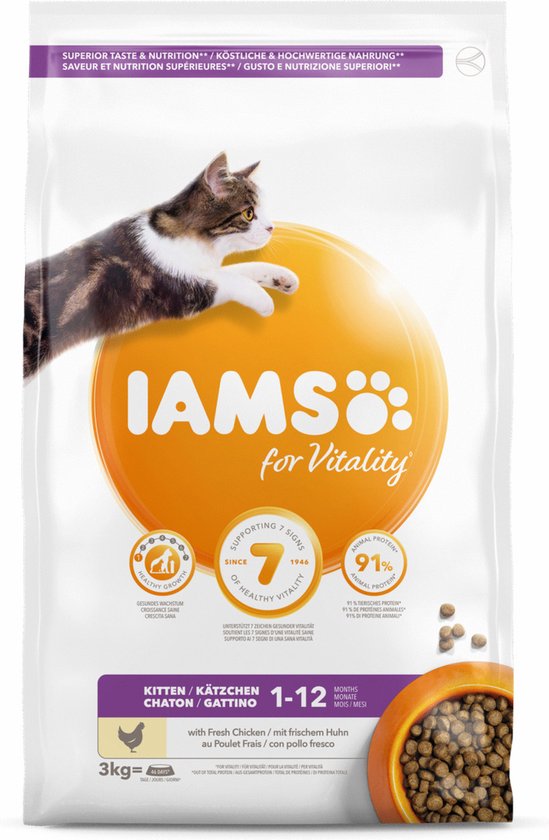 IAMS Kitten kattenvoer 3 kg - Merken