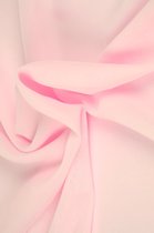 15 meter chiffon stof - Baby roze - 100% polyester