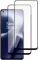 2x Protecteur d'écran OnePlus Nord 2T 5G - Protecteur d'écran complet en Glas OnePlus Nord 2T 5G