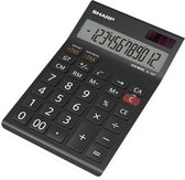 Sharp calculator zwart-wit - desk - 12 digit - SH-EL125TWH