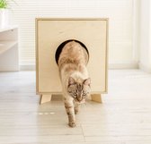 Catandwood Kattenhuis - Kattenbakcontainer - Kattenbak ombouw - Hout