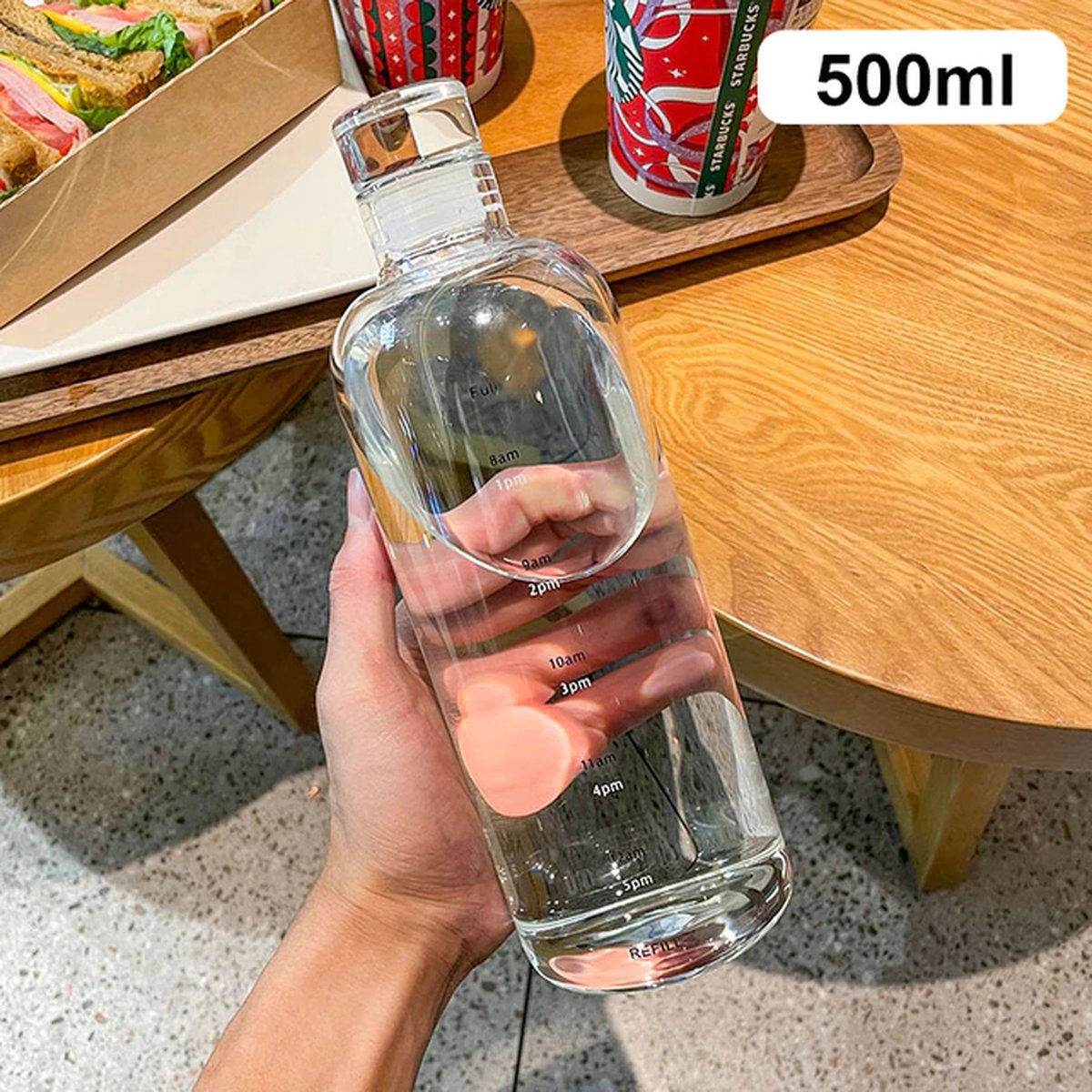 3 L fles met tapkraan, aftapkraan, whiskyfles, glazen fles, wijnfles, glas