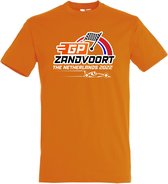 T-shirt vlag GP Zandvoort 2022 | Max Verstappen / Red Bull Racing / Formule 1 fan | Grand Prix Circuit Zandvoort 2022 | oranje shirt | Oranje | maat XL