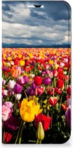Stand Case Moederdag Cadeau Geschikt voor Samsung Galaxy A23 Telefoonhoesje met foto Tulpen