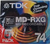 TDK Minidisc 5-pack MD-RXG 74 min