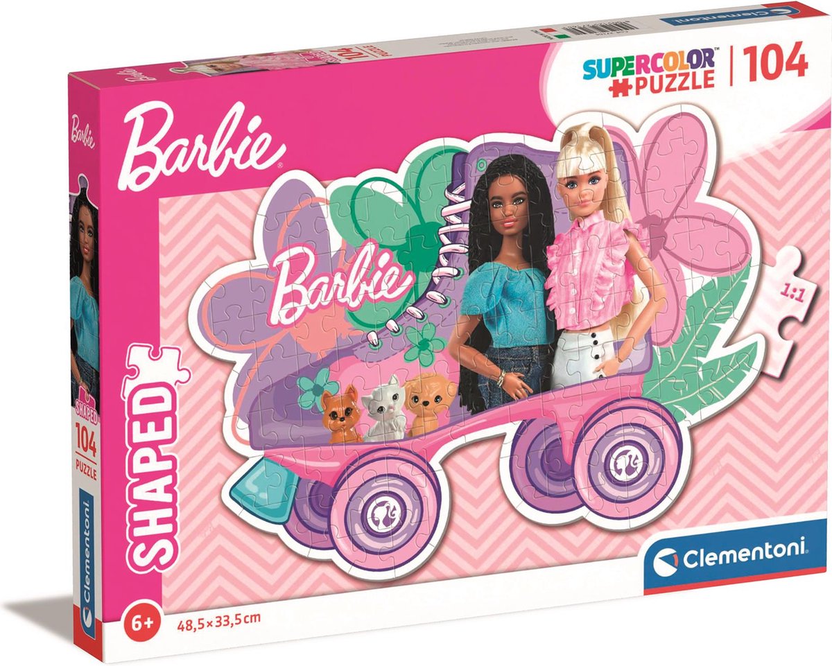 Puzzles pour enfants Clementoni , Puzzle Barbie 104 pièces, 6-8 ans - 27164  | bol.com