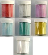 25 pots de sable coloré - Couleurs assorties