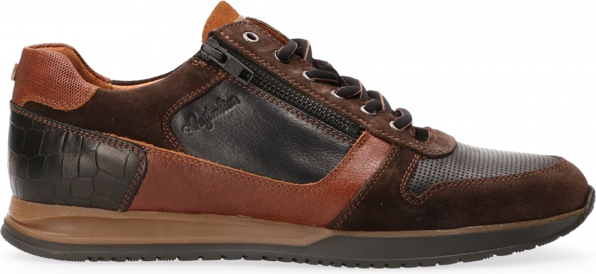 Australian Footwear - Browning Sneakers Zwart - Black-brown-cognac - 43