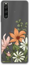 Case Company® - Hoesje geschikt voor Sony Xperia 10 IV hoesje - Floral bouquet - Soft Cover Telefoonhoesje - Bescherming aan alle Kanten en Schermrand