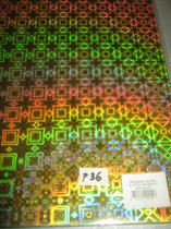 Hologram karton 2 x 5 vel A4 220grs goud-zilver kleurig rrerr6 assorti