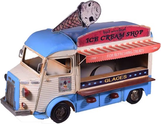 Maddeco - Citroen HY - décoration d'intérieur en étain - food truck -  camion de glaces... | bol.com
