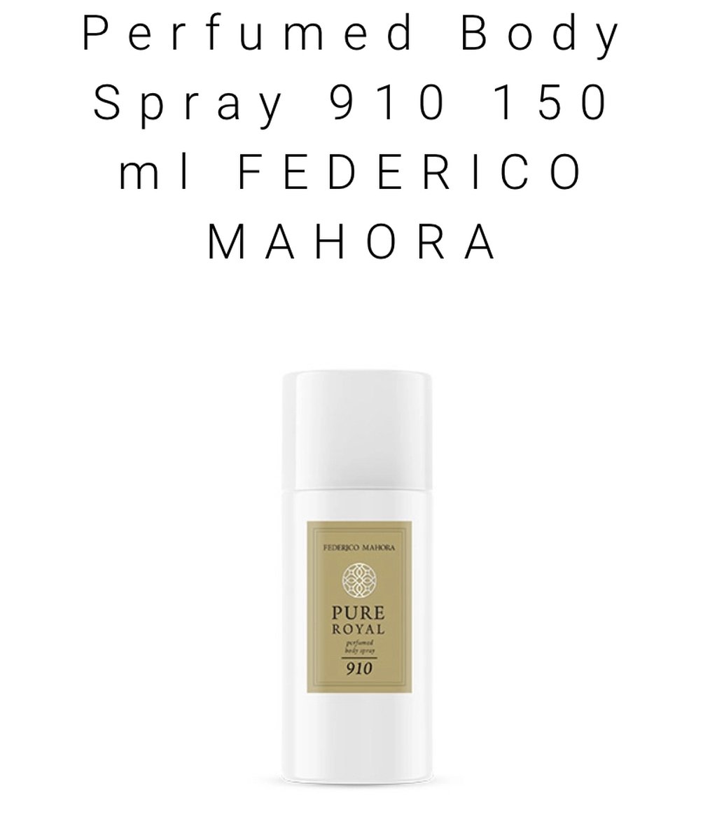 Perfumed body spray 910