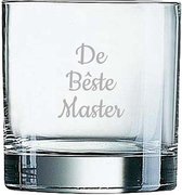 Gegraveerde Whiskeyglas 38cl De Bêste Master
