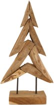 Natural collections - Houten teak boom - 38 cm hoog - bruin - kerstboom