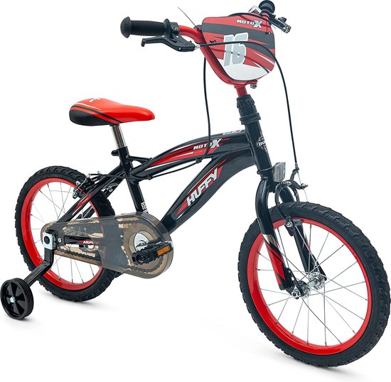 Vélo garçon Huffy Moto X - Stabilisateurs inclus - Style BMX - Roues de 40  cm -... | bol