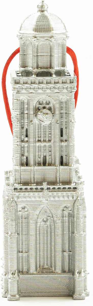 Kersthanger Lebuinuskerk Deventer 3D geprint - Zilver