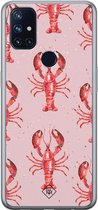 Casimoda® hoesje - Geschikt voor OnePlus Nord N10 5G - Lobster All The Way - TPU - Backcover - Roze - Geen opdruk