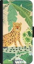 Casimoda® bookcase - Geschikt voor iPhone 11 Pro - Hoesje met pasjeshouder - Luipaard Jungle - Multi - Kunstleer
