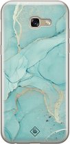 Casimoda® hoesje - Geschikt voor Samsung A5 2017 - Marmer mint groen - Backcover - Siliconen/TPU - Mint