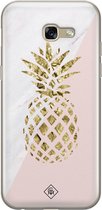 Casimoda® hoesje - Geschikt voor Samsung A5 2017 - Ananas - Backcover - Siliconen/TPU - Roze
