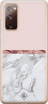 Casimoda® hoesje - Geschikt voor Samsung S20 FE - Rose All Day - Backcover - Siliconen/TPU - Roze