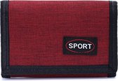 Portefeuille en Tissus rouge - Tissu de portefeuille Fermetures velcro - Portefeuille en nylon - Portefeuille Garçons - Portefeuille pour homme