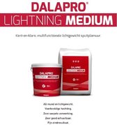 Dalapro Lightning Medium - Kant en klare polyvalente lichtgewicht spuitplamuur voor binnen - Emmer 15 L - Grijs