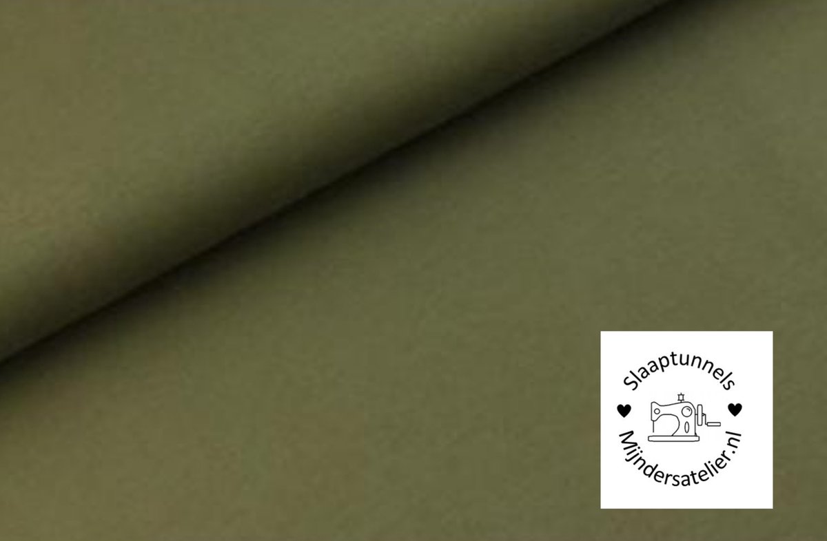 Slaaptunnel-ledikantje- Army Green- matrasmaat 60x120