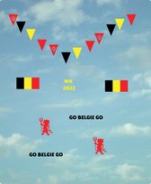 Sticker vitre - WK2022 - Diables Rouges - Drapeaux - Zwart Jaune Rouge - Soutenir - Décorer