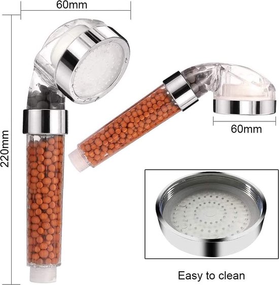 OnlyQuality Led douchekop, 7 kleuren, waterbesparende handdouche met