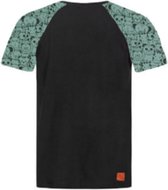 T-shirt zwart diertjes groen