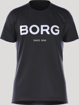 Björn Borg BB Logo Performance-  T-Shirt - Tee - Top -Sport - Heren - Maat L - Zwart