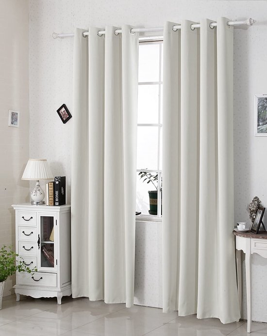 Runyéla Thermisch verduisteringsgordijn, isolerend, tegen kou, 90 x 120 cm (b x h), 2 stuks, ondoorzichtig, donkergrijs, met oogjes, anti-hitte, uv- bescherming, lawaai, voor binnen, decoratie