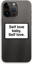 Case Company® - Hoesje geschikt voor iPhone 14 Pro Max hoesje - Self love - Soft Cover Telefoonhoesje - Bescherming aan alle Kanten en Schermrand