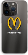Case Company® - Hoesje geschikt voor iPhone 14 Pro hoesje - I'm lovin' you - Soft Cover Telefoonhoesje - Bescherming aan alle Kanten en Schermrand